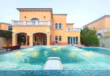 朱美拉公园社区， 迪拜 7 卧室别墅待租 - pool-06. jpg