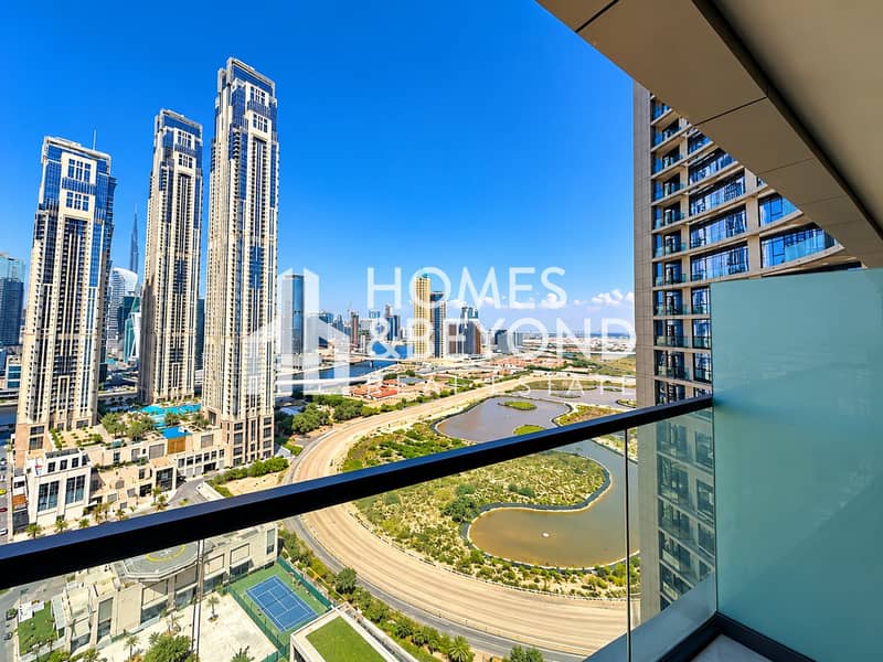 Dubai Skyline from a Modern Balcony. png Dubai Skyline from a Modern Balcony. png