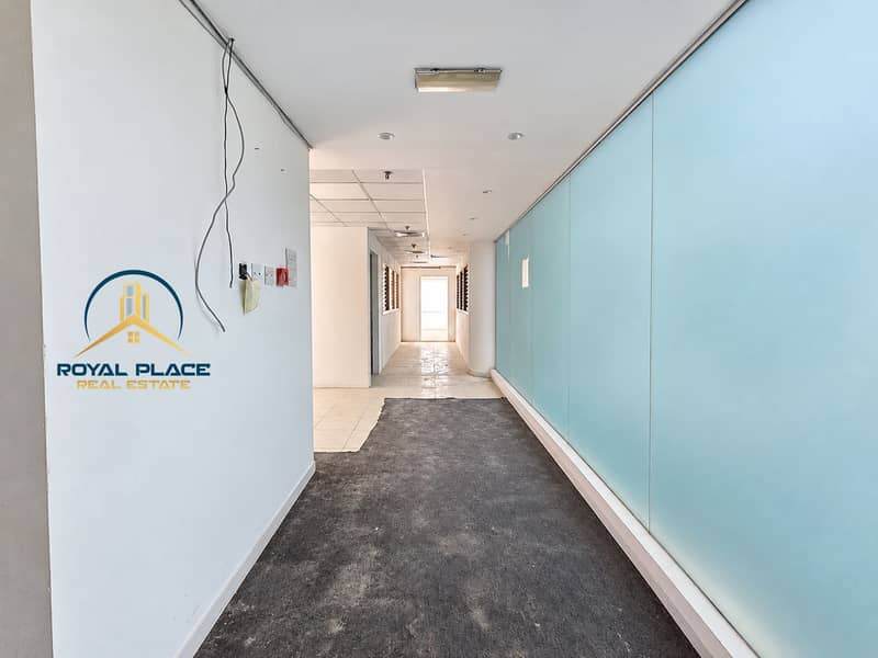 3 Cleared unfinished office corridor. png