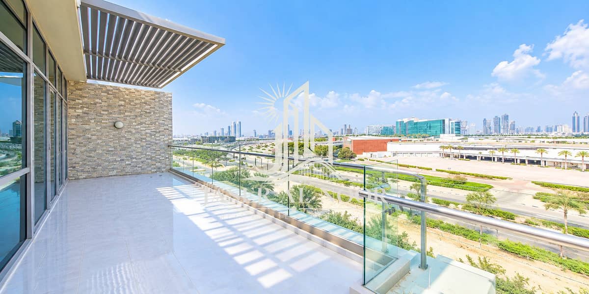 Sunlit Urban Balcony with Skyline Views. png Sunlit Urban Balcony with Skyline Views. png