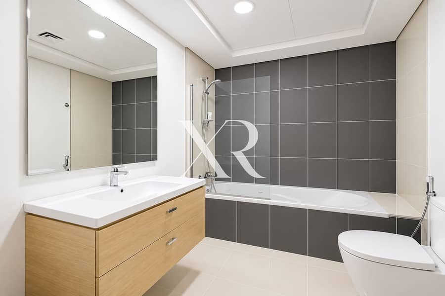 6 Modern Minimalist Bathroom with Oak Vanity. png