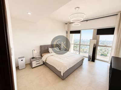 1 Спальня Квартира в аренду в Джумейра Лейк Тауэрз (ДжЛТ), Дубай - Modern Bedroom with Skyline View. png 1 Спальня Квартира в аренду в Джумейра Лейк Тауэрз (ДжЛТ), Дубай - Modern Bedroom with Skyline View. png