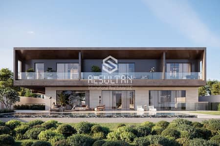 7 Bedroom Villa for Sale in Al Hudayriat Island, Abu Dhabi - Heights Type 7 - Backview. jpg 7 Bedroom Villa for Sale in Al Hudayriat Island, Abu Dhabi - Heights Type 7 - Backview. jpg