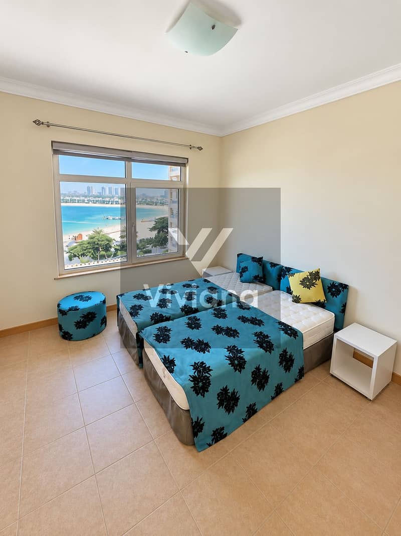 3 Coastal Bedroom with Floral Twin Beds. png