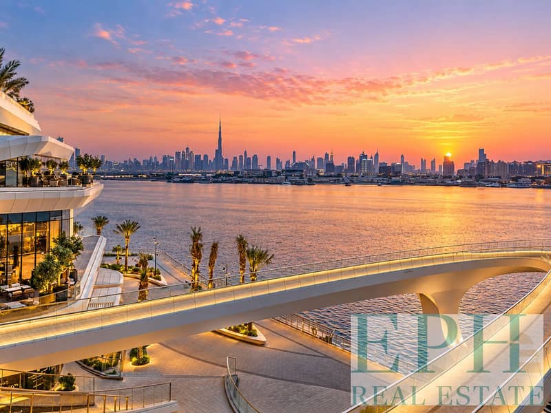 13 Dubai Waterfront Skyline at Sunset. png