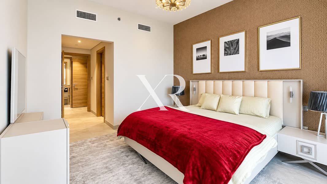3 Modern Luxury Bedroom with Red Throw. png