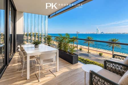 3 Schlafzimmer Wohnung zum Miete in Palm Jumeirah, Dubai - Palm Jumeirah | Luxury 3BR, Burj Al Arab Views, Infinity Poo