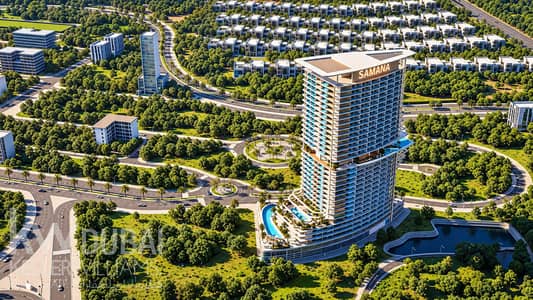 Shop for Sale in Majan, Dubai - Samana Tower in a Lush Urban Community. png Shop for Sale in Majan, Dubai - Samana Tower in a Lush Urban Community. png