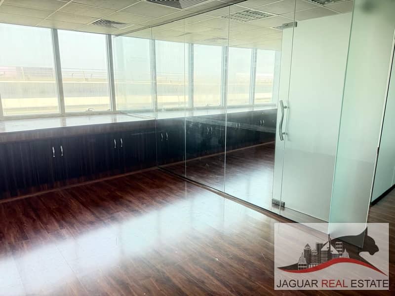 READY OFFICE WITH GLASS PARTITIONS, AL BARSHA1, SHEIKH ZAYED ROAD, 2 PARKING, CHILLER FREE, NEXT TO METRO