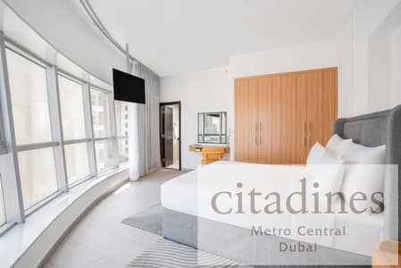 Hotel Apartment de 1 chambre à à louer à Barsha Heights (Tecom), Dubai - Premier 1BR -Bedroom 2. jpg