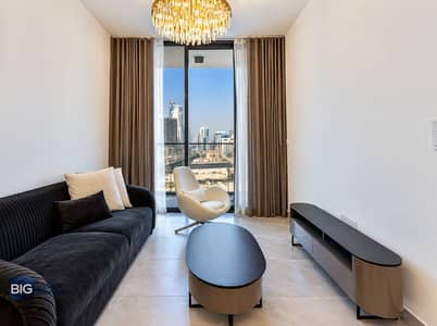 Appartement de 1 chambre à à vendre à Business Bay, Dubai - Modern Living Room with City Skyline. png