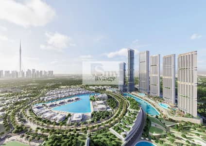 2 Schlafzimmer Wohnung zum Verkauf in Sobha Hartland 2, Dubai - CreekOverview_R2 copy. jpg