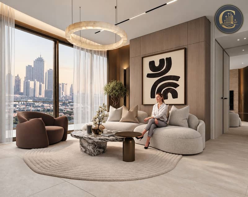 4 Modern Luxury Living Room at Sunset. png