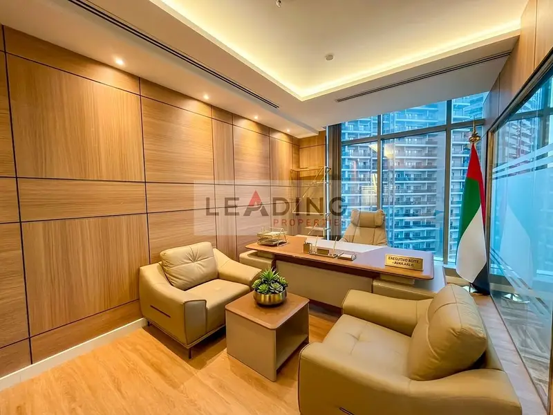 Luxury furnished office| Burj+ canal view| Vacant office