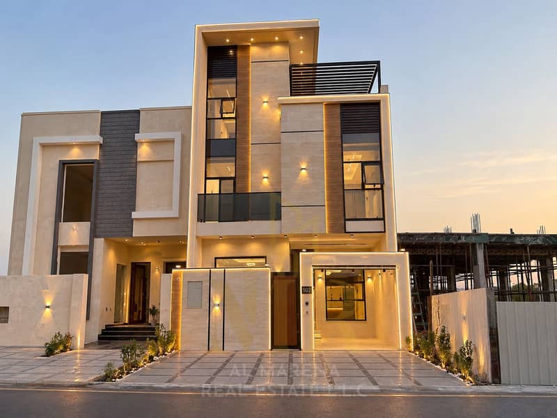 Modern Luxury Villa at Dusk (1). png Modern Luxury Villa at Dusk (1). png