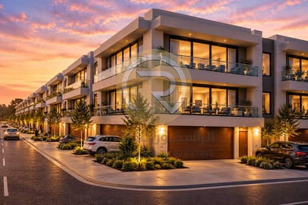 ارض سكنية  للبيع في البليدة، الشارقة - Modern Townhouses at Golden Hour. png