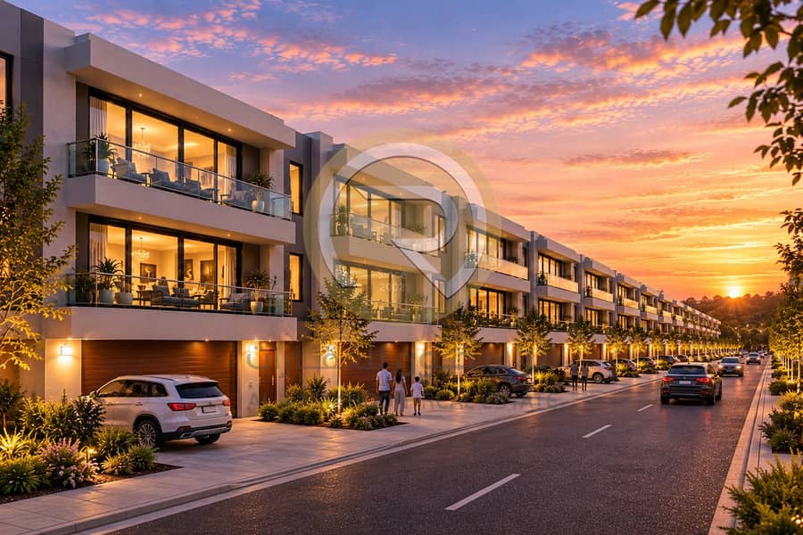 10 Sunset Row of Modern Townhouses. png