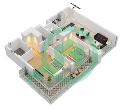 AUM 99 Residences - 2 Bedroom Apartment Type/unit A / UNIT 16 FLOOR 5 Floor plan