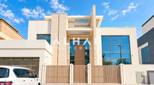 3 Bedroom Villa for Sale in Jumeirah Village Circle (JVC), Dubai - Contemporary Luxury Villa Facade. png