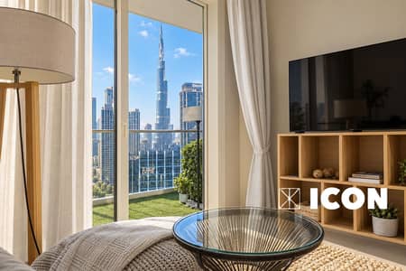 1 Camera Appartamento in vendita a Business Bay, Dubai - Sunlit Dubai luxury balcony-4. png