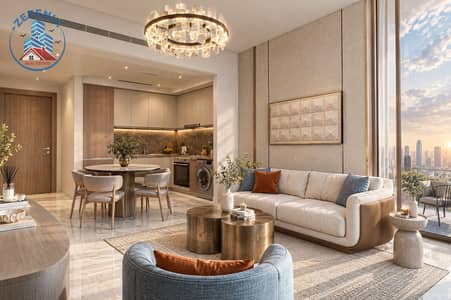 شقة 1 غرفة نوم للبيع في الجداف، دبي - Sunlit Luxury Apartment with Skyline Views. png