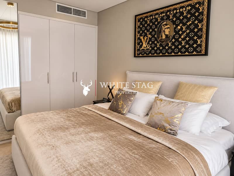 5 Modern Taupe Bedroom with Gold Accents. png