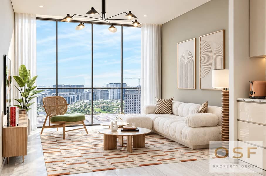 10 Sunlit Scandinavian Living Room with City Views. png