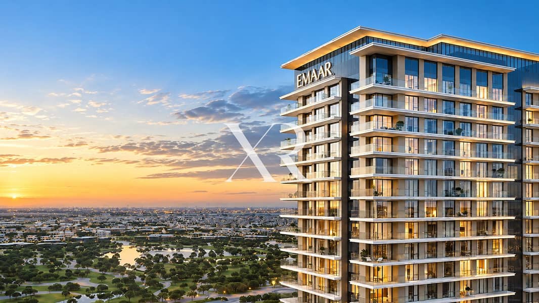 2 EMAAR Tower Over Sunset Cityscape. png