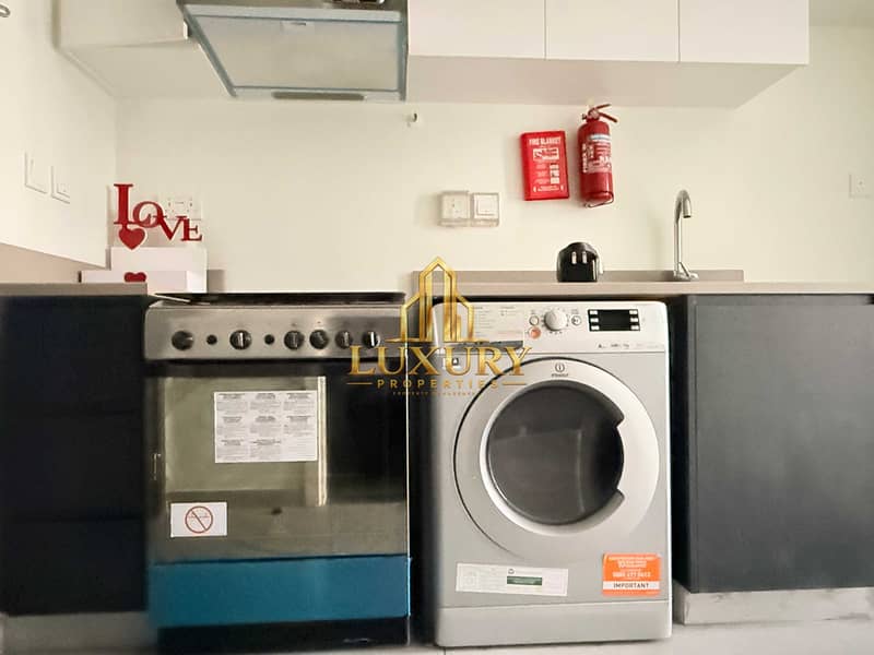 9 Charming Garden View Studio Apartment | Aljada