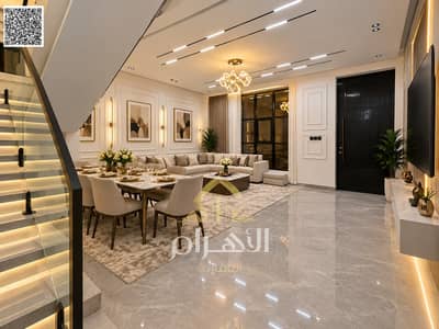 فیلا 5 غرف نوم للبيع في الحليو، عجمان - batch_Luxurious Open-Plan Lounge and Dining Interior. jpg