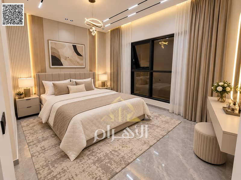 17 batch_Modern Taupe Bedroom with Warm Lighting. jpg