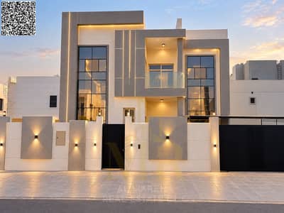 Villa de 5 chambres à à vendre à Al Amerah, Ajman - Twilight Modern Villa Facade. png