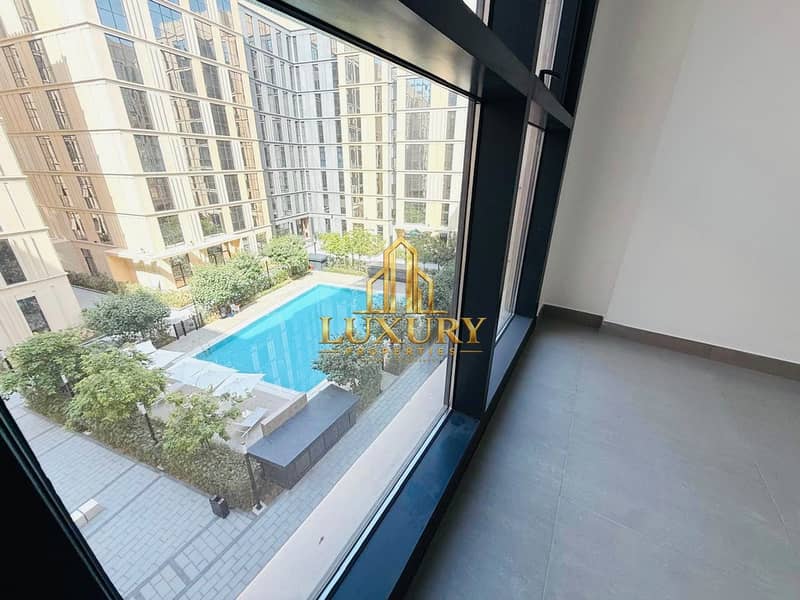 16 🏡 LUXURY POOL VIEW STUDIO FOR RENT | MAMSHA, SHARJAH 🌊 ✨ 450 Sq. Ft. | 💰 AED 29,990/Ye