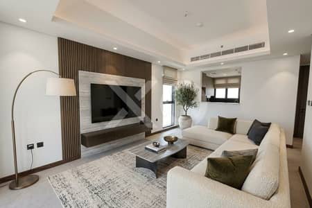 1 Schlafzimmer Wohnung zum Miete in Dubai South, Dubai - Virtually Staged — Luxury Formal Living Room / Salon
