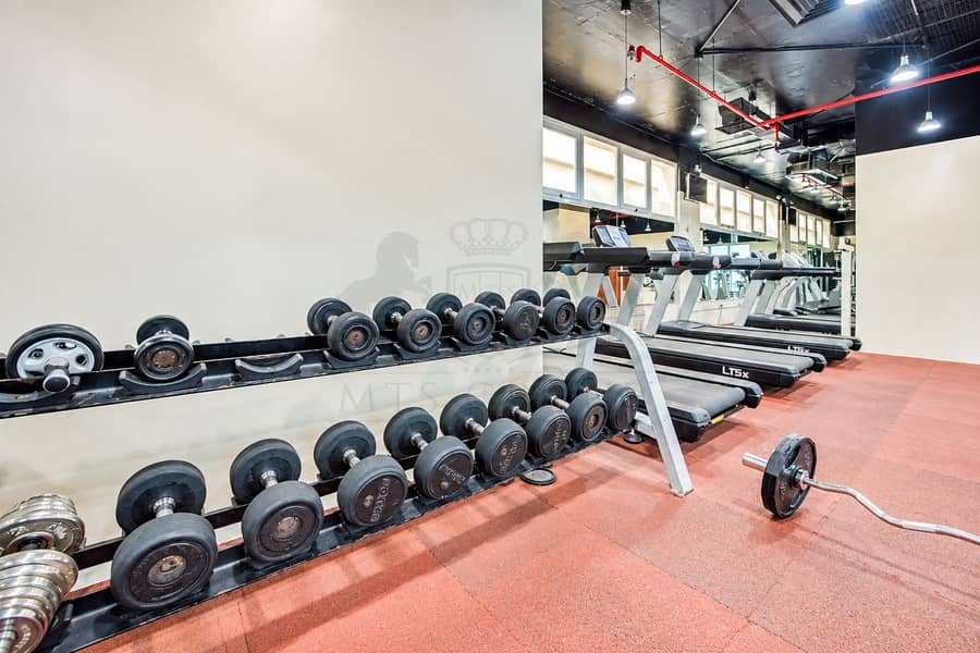 13 Modern Empty Gym with Dumbbells and Treadmills. png