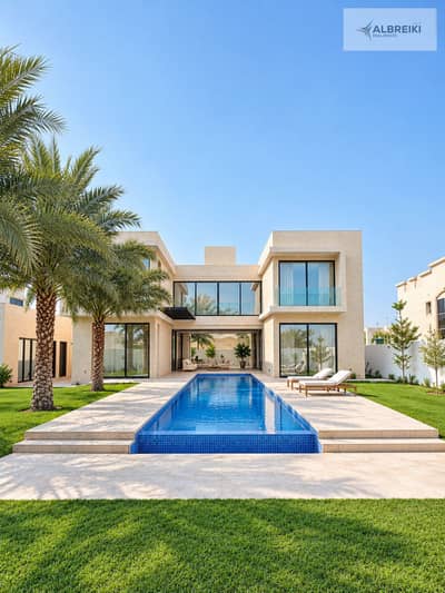 5 Bedroom Villa for Rent in Al Barsha, Dubai - Symmetrical Modern Villa with Pool. png