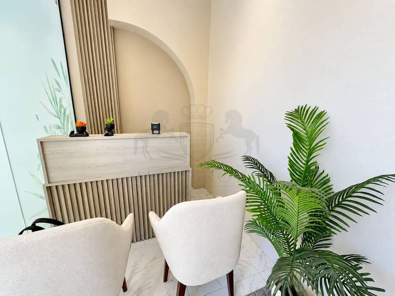2 Minimalist Reception with Lush Greenery. png