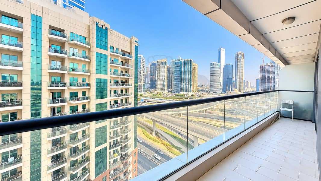 Modern Balcony Overlooking a Dubai Skyline. png Modern Balcony Overlooking a Dubai Skyline. png
