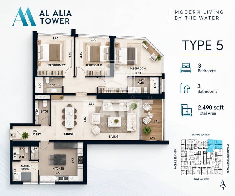 Modern Apartment Floor Plan Brochure. png Modern Apartment Floor Plan Brochure. png