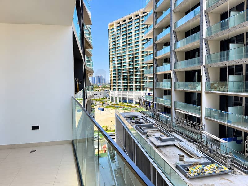8 Modern Balcony Overlooking Urban Construction. png