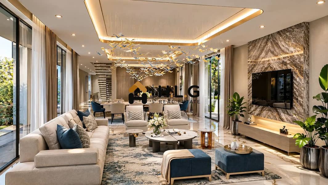 4 Luxurious Blue and Gold Living Space. png