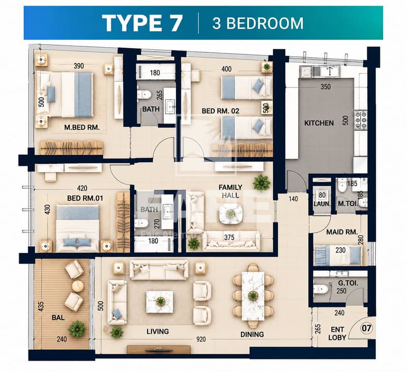 Type 7 Three-Bedroom Floor Plan (2). png Type 7 Three-Bedroom Floor Plan (2). png