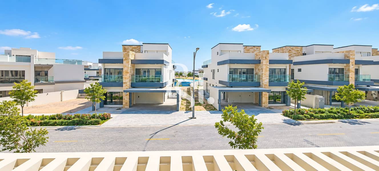 25 Sunlit Modern Villas and Landscaped Street. png