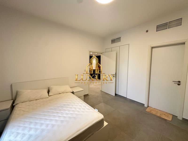 7 FULLY FURNISHED 1 BHK HOME WITH FULL POOL VIEW AT TIRAZ, ALJADA | AED 59K