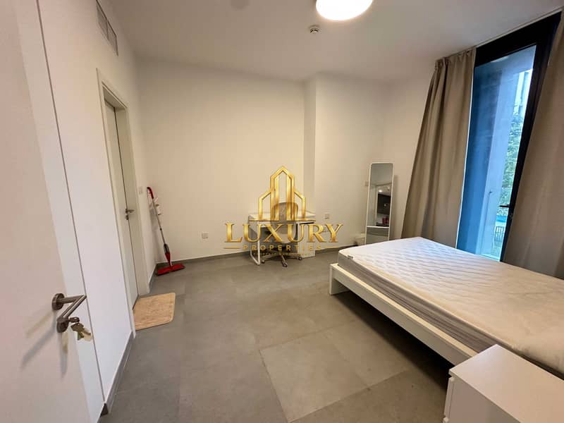 8 FULLY FURNISHED 1 BHK HOME WITH FULL POOL VIEW AT TIRAZ, ALJADA | AED 59K
