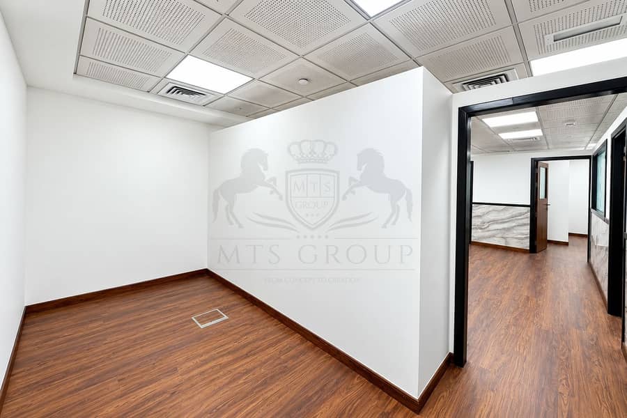 9 Modern Office Corridor and Empty Room. png