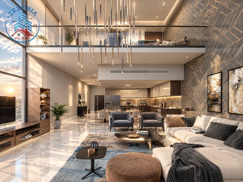 12 Sunlit Luxury Duplex Loft Interior. png