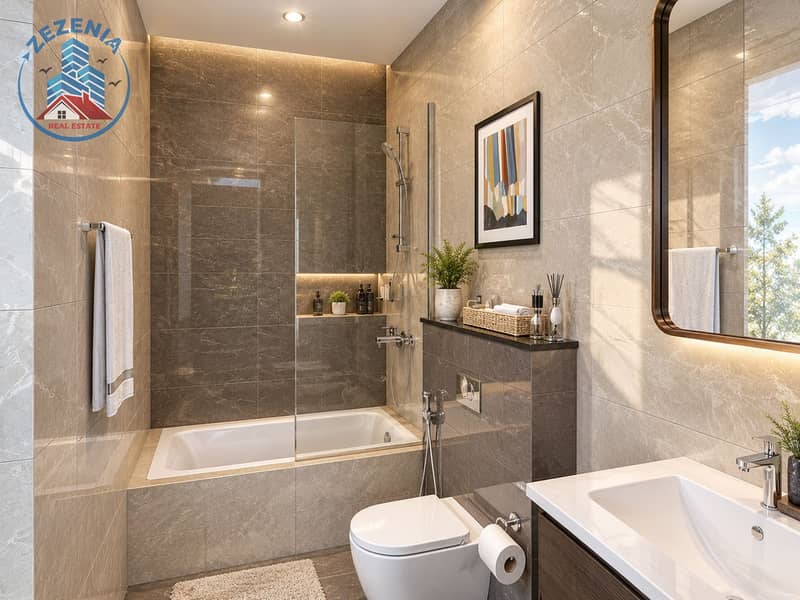 12 Serene Modern Stone Bathroom. png
