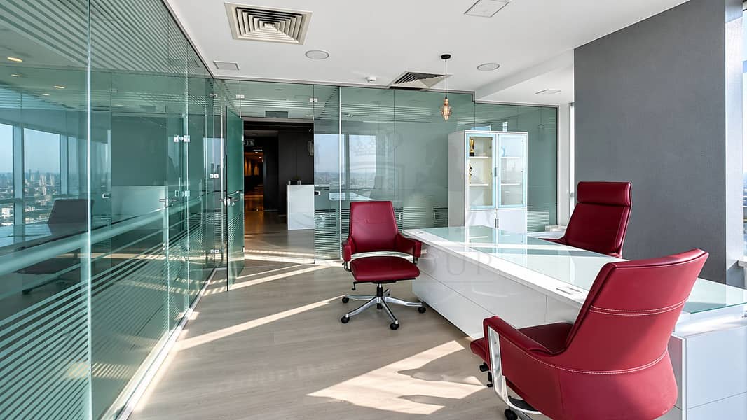 11 Sunlit Modern Office with Red Chairs. png