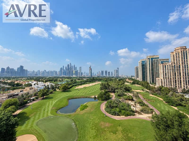 7 Dubai Skyline Over Lush Golf Course. png